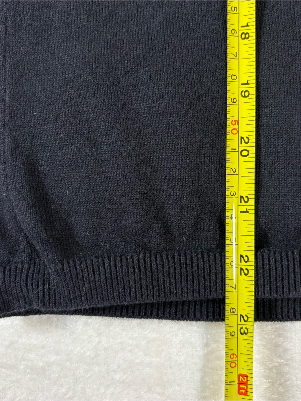 LAUREN Ralph Lauren Black Knit Cardigan with Logo Button - Picture 7 of 7